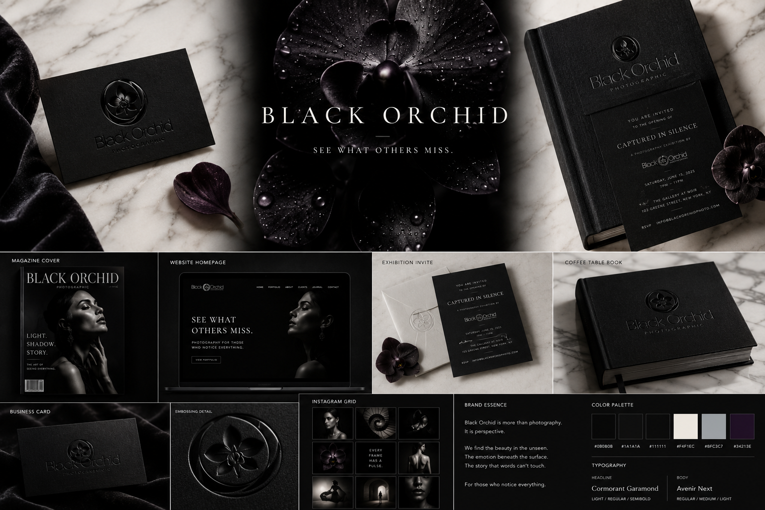 Black Orchid — brand identity
